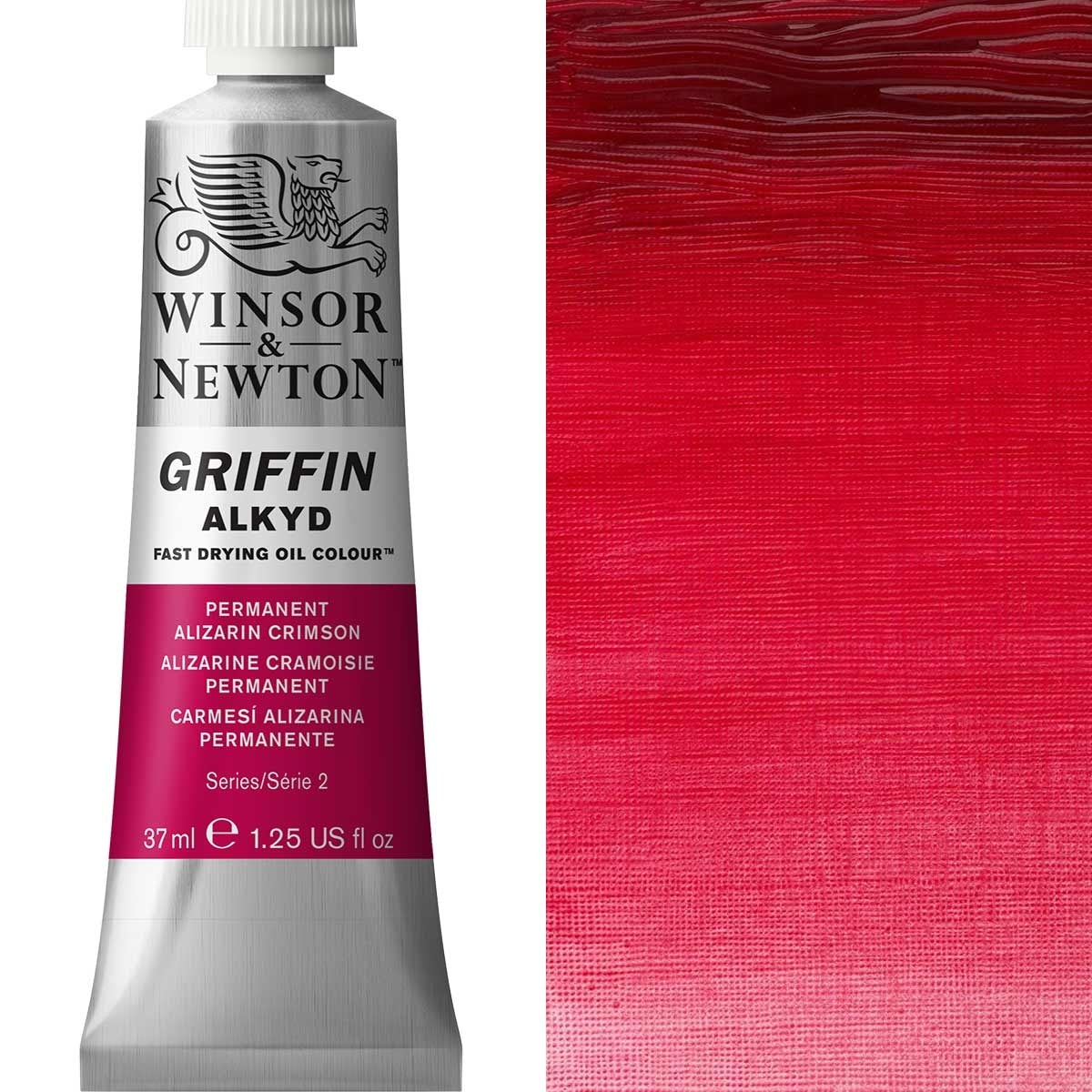 Winsor en Newton - Griffin Alkyd Oil Color - 37 ml - Permanente Alizarin Crimson