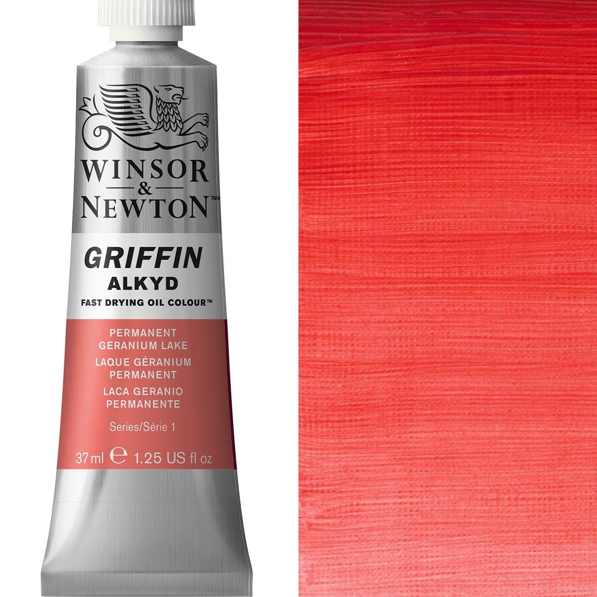 Winsor e Newton - Griffin Alkyd Oil Color - 37ml - Lago per permanente Geranium