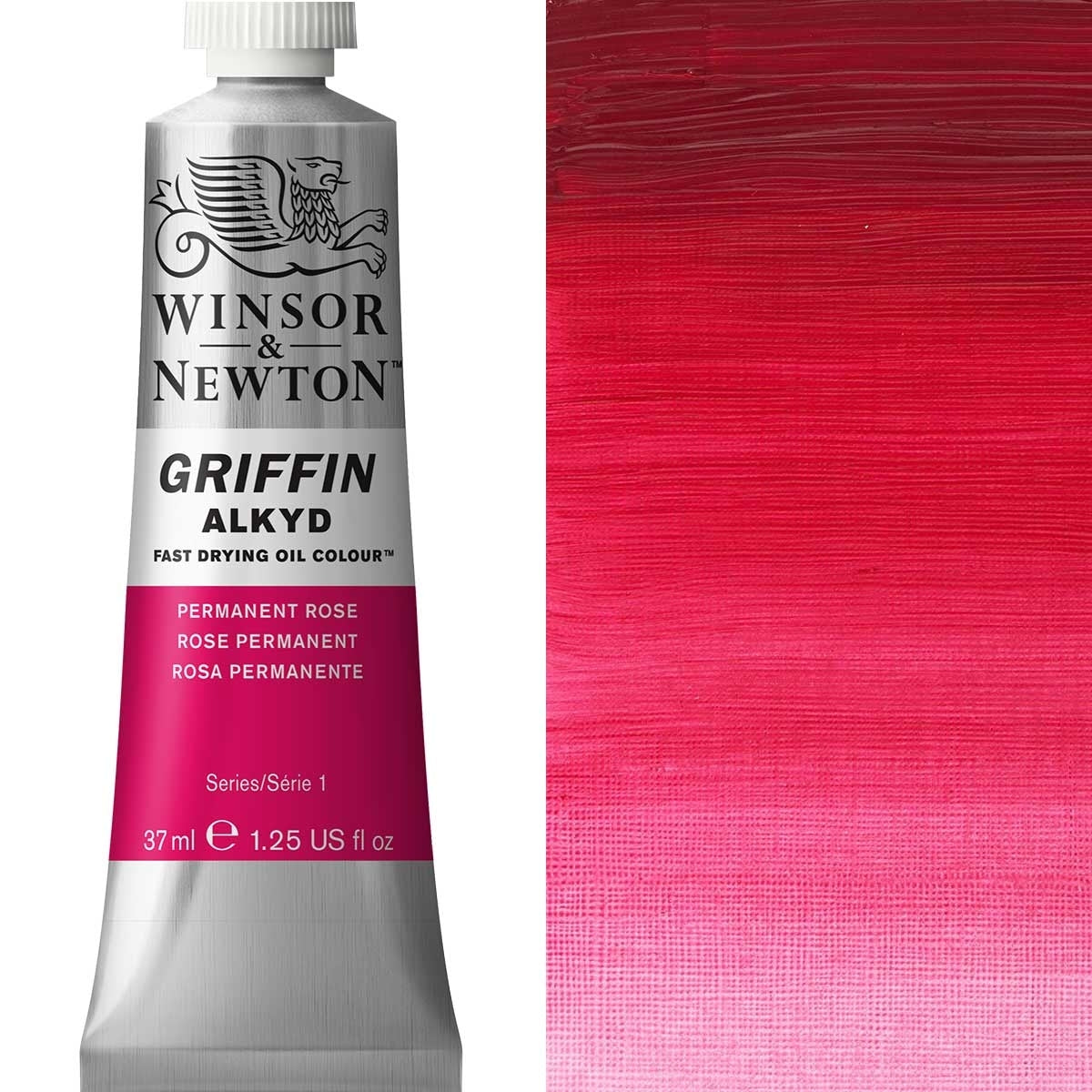 Winsor und Newton - Griffin Alkyd Ölfarbe - 37 ml - Permanente Rose