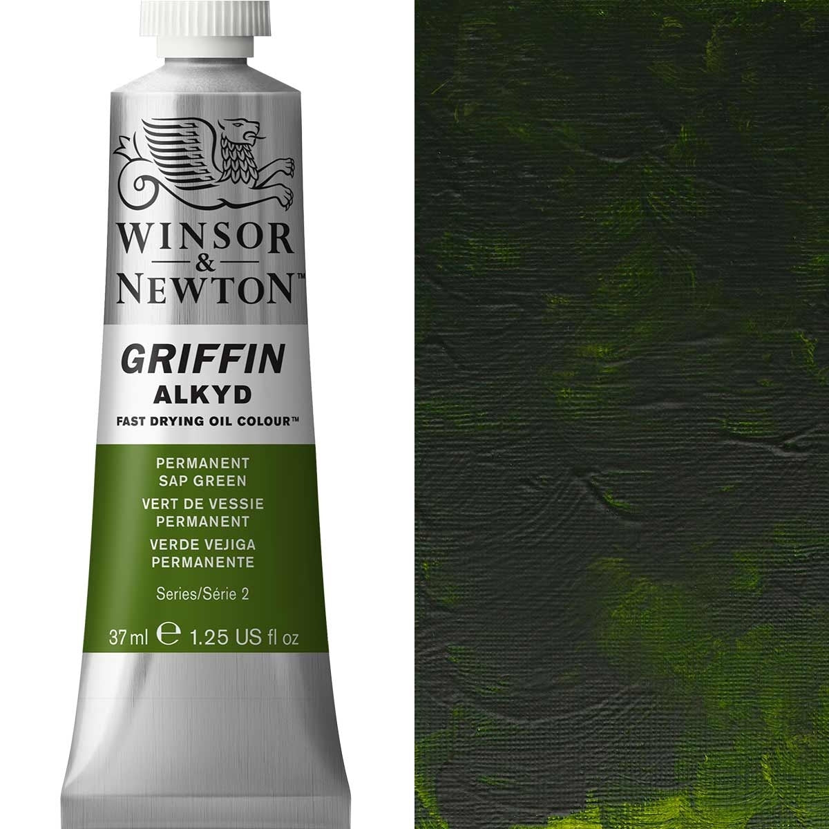 Winsor und Newton - Griffin Alkyd Ölfarbe - 37 ml - Permanent SAP Green