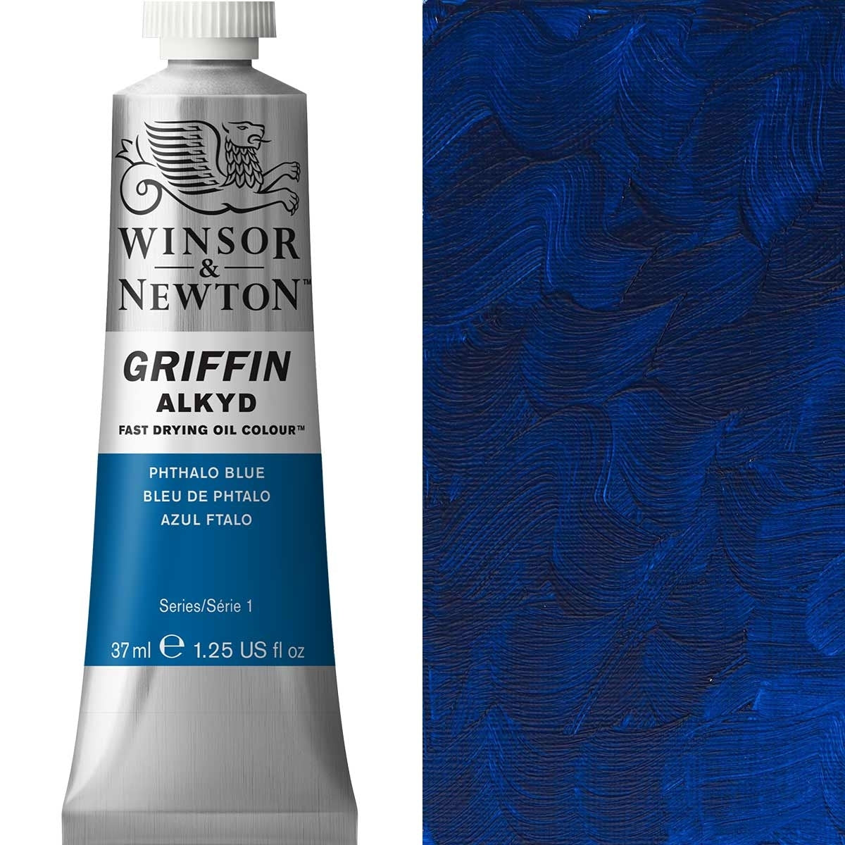 Winsor und Newton - Griffin Alkyd Ölfarbe - 37 ml - Phthalo Blau