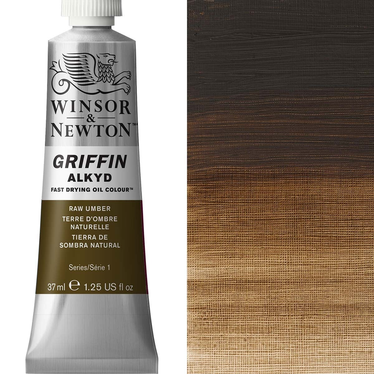 Winsor en Newton - Griffin Alkyd Oil Color - 37 ml - Raw Umber
