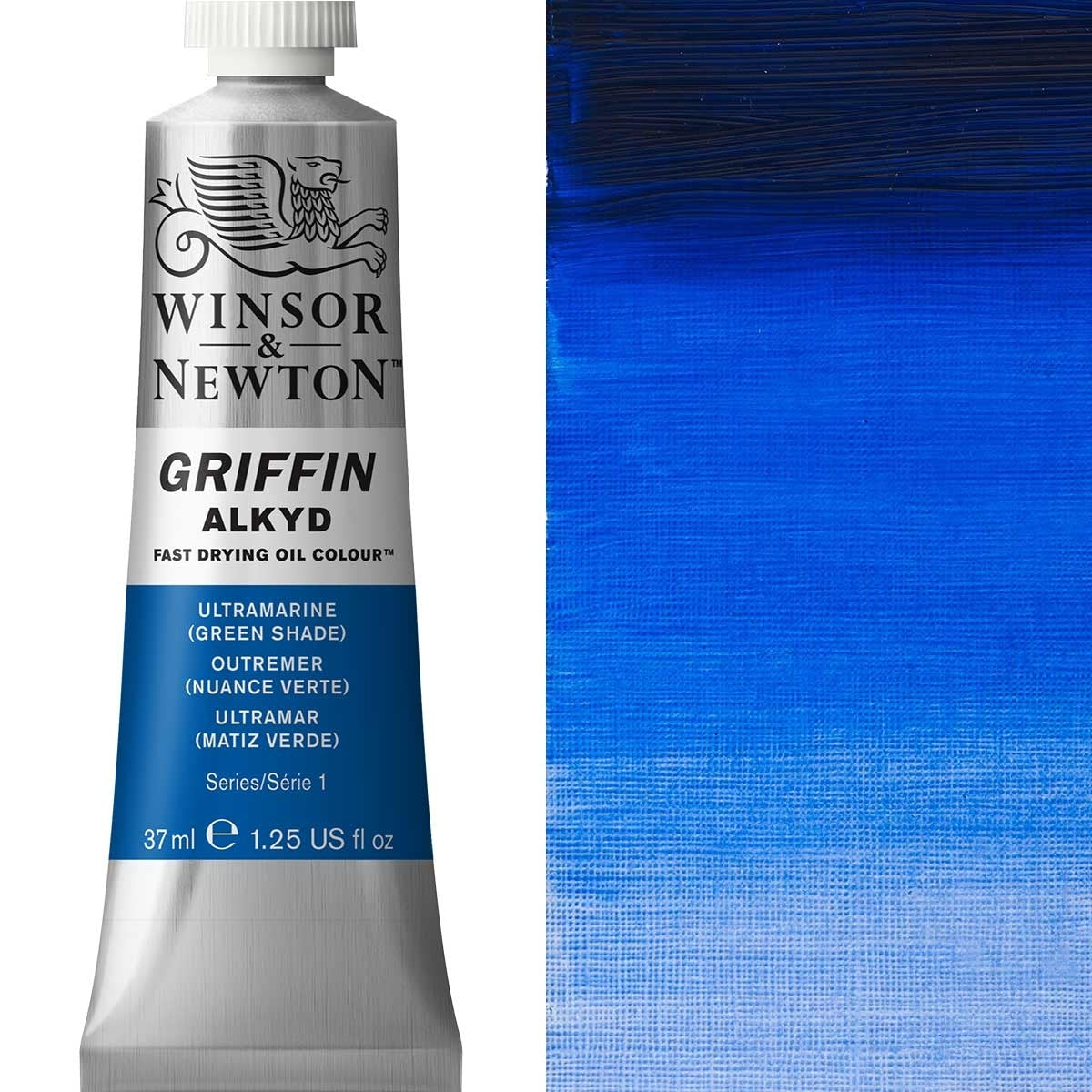 Winsor und Newton - Griffin Alkyd Ölfarbe - 37 ml - Ultramarine Grün