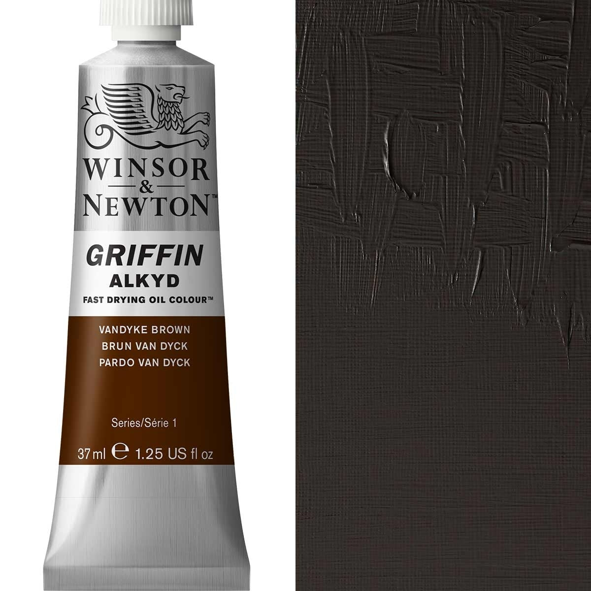 Winsor en Newton - Griffin Alkyd Oil Color - 37 ml - Vandyke Brown