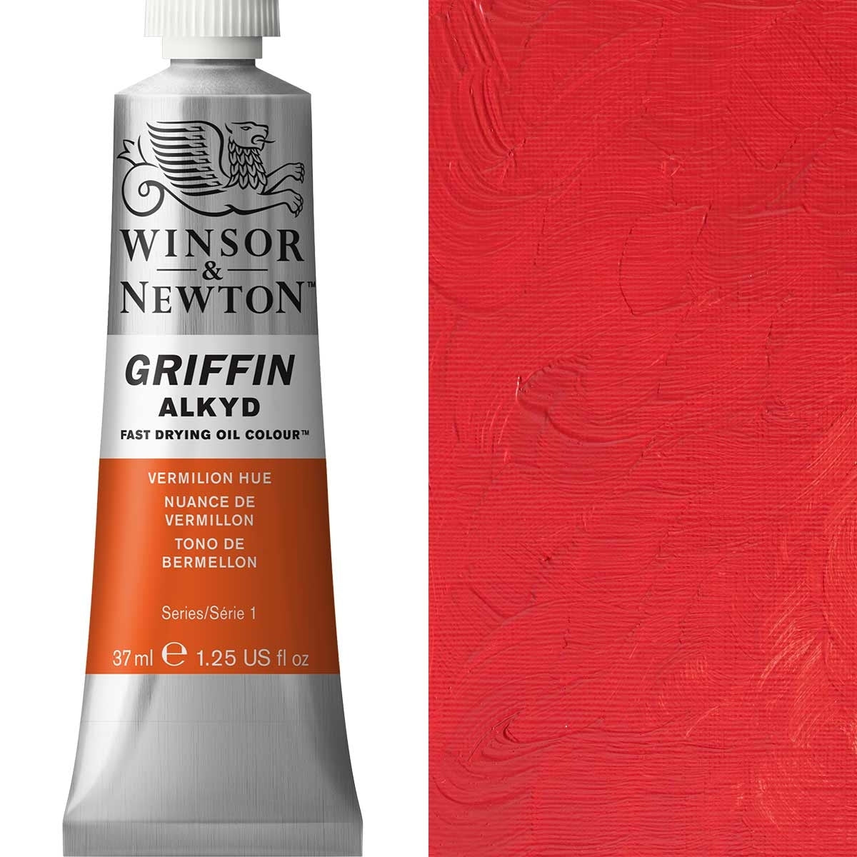 Winsor en Newton - Griffin Alkyd Oil Color - 37 ml - Vermillion