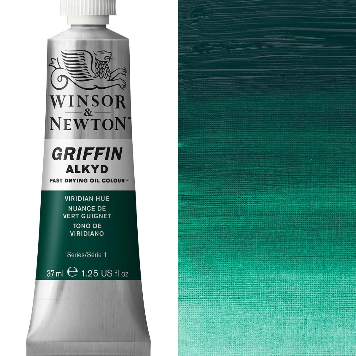 Winsor und Newton - Griffin Alkyd Ölfarbe - 37 ml - Viridian Hue