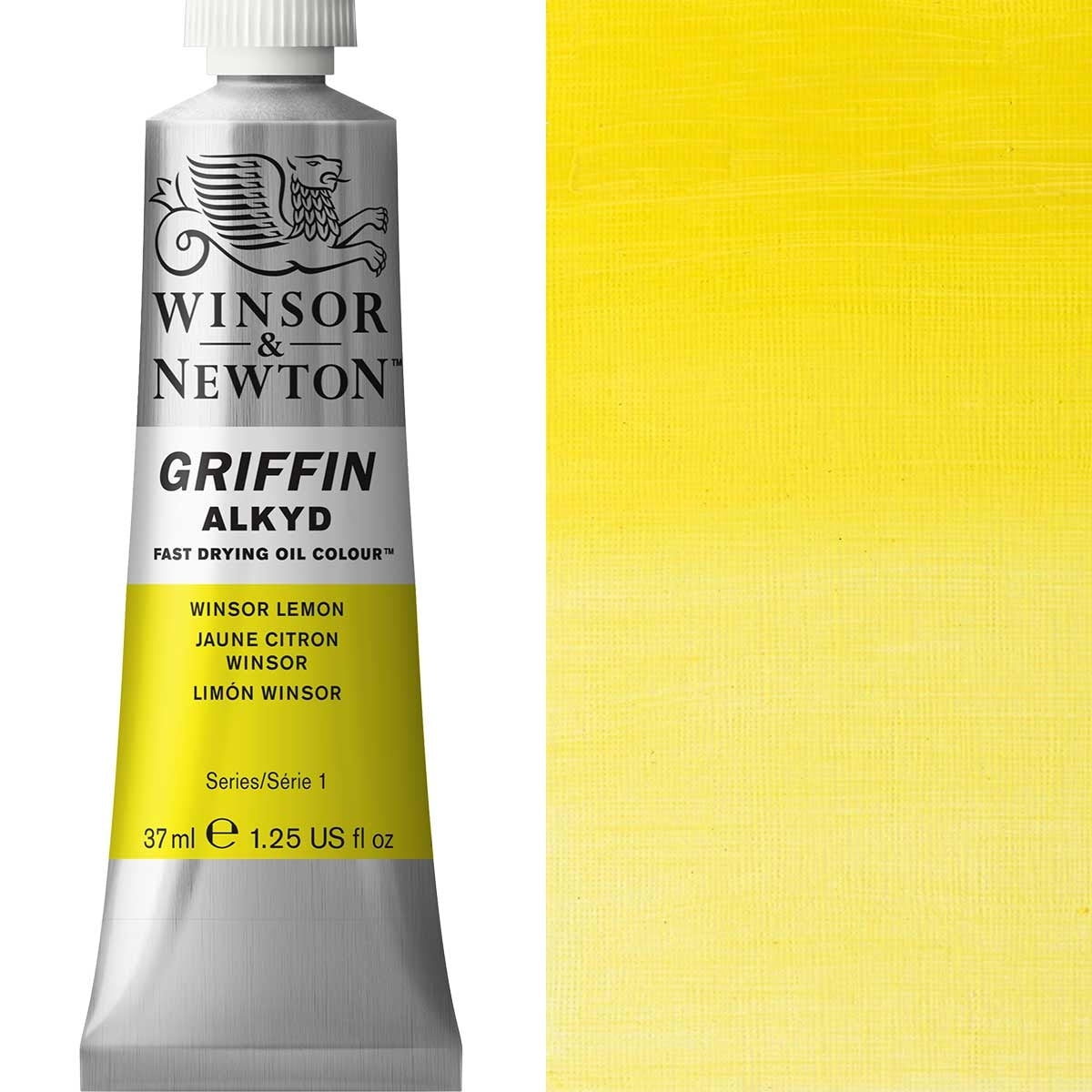 Winsor en Newton - Griffin Alkyd Oil Color - 37 ml - Winsor Lemon