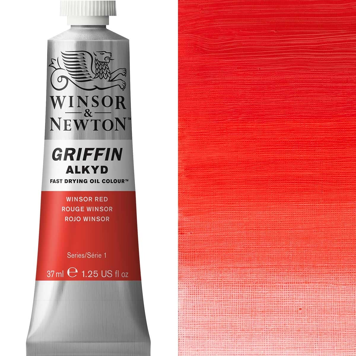Winsor und Newton - Griffin Alkyd Ölfarbe - 37 ml - Winsor Red