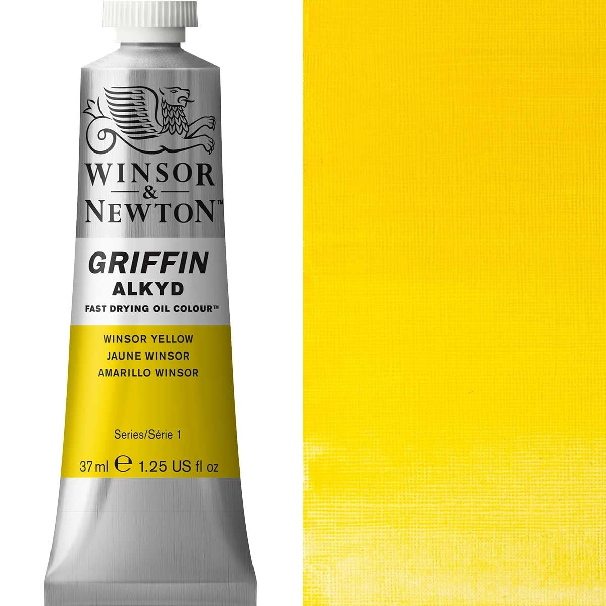 Winsor en Newton - Griffin Alkyd Oil Color - 37 ml - Winsor Yellow