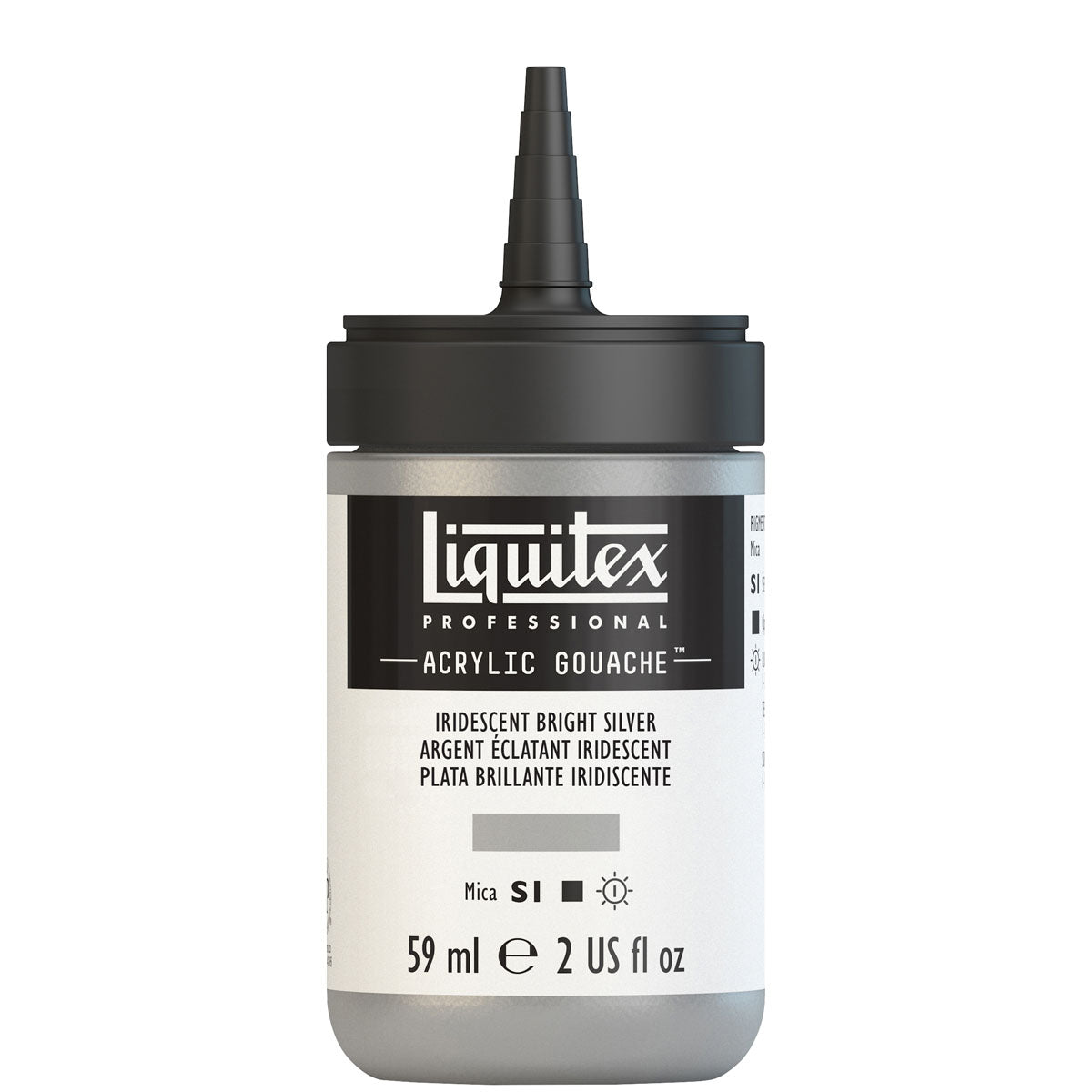 Liquitex - Acryl -gouache 59 ml S1 - iriserend helder zilver