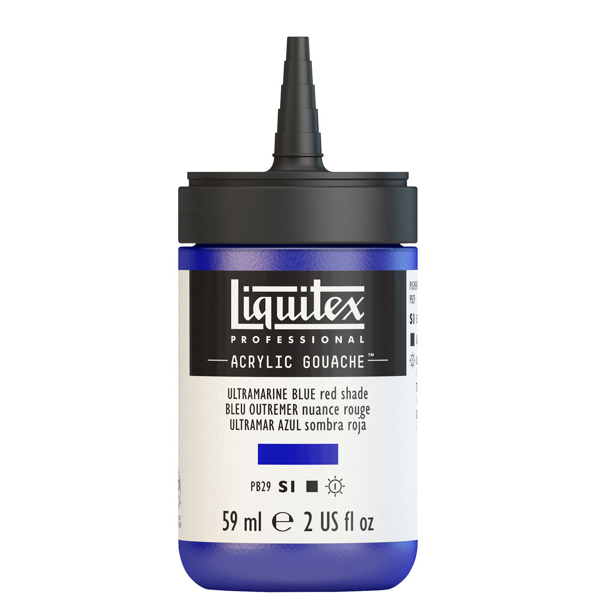 Liquitex - Acrylic Gouache 59ml S1 - Ultramarine Blue Red Shade