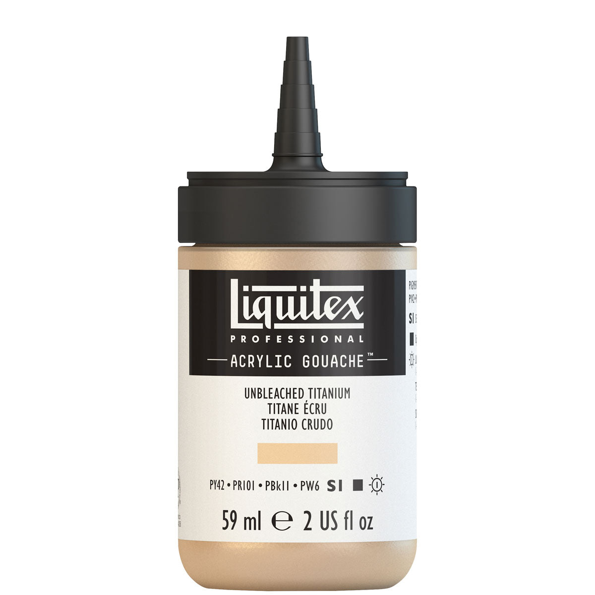 Liquitex - Acryl Gouache 59ml S1 - ongebleekt titanium