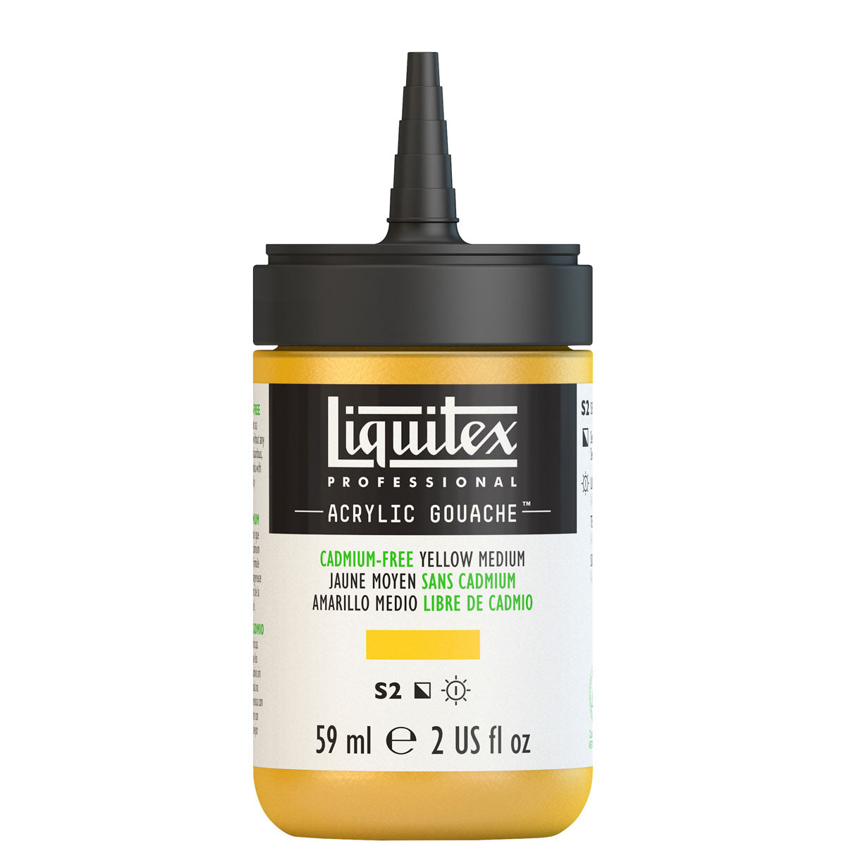 Liquitex - Acrylic Gouache 59ml S2 - Cadimum-Free Yellow Medium