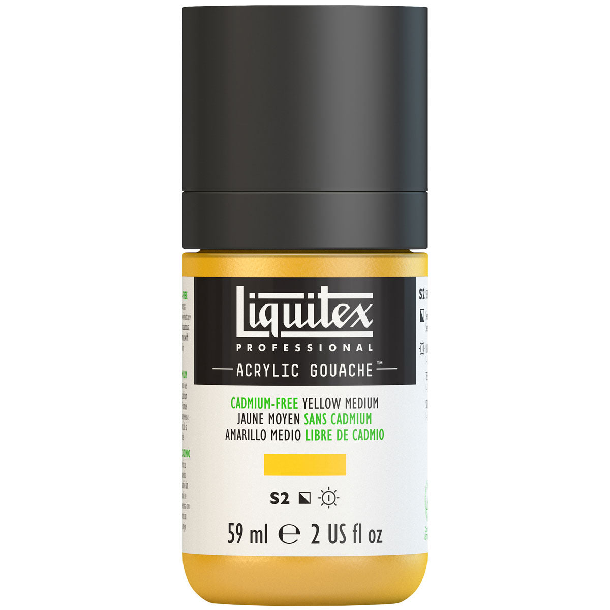 Liquitex - Acrylic Gouache 59ml S2 - Cadimum-Free Yellow Medium