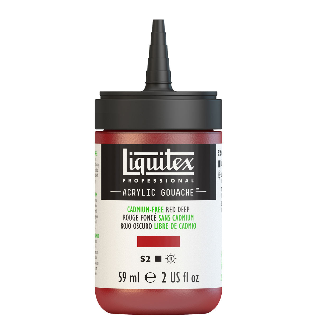 Liquitex-Gouache Acrylique 59ml S2-Sans Cadimum Rouge Foncé