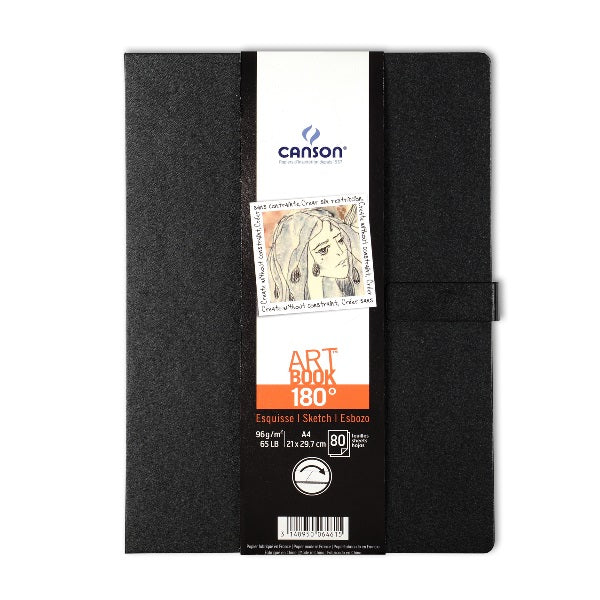 Canson - 180 Degree Book - A4 96gsm - 80 sheets
