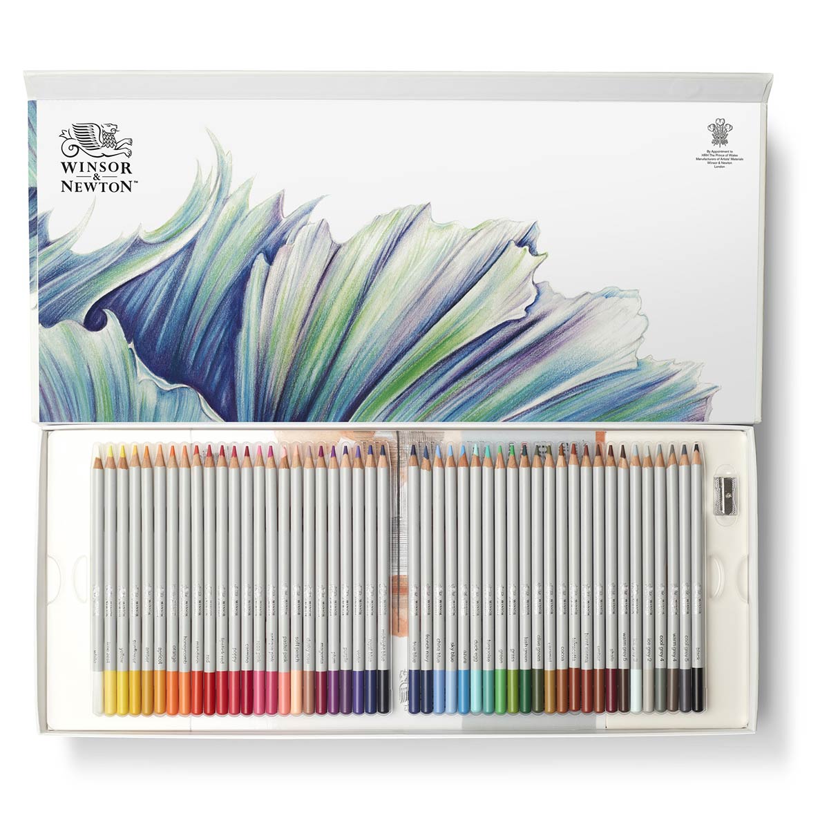 Winsor Newton - Ensemble de 48 crayons de couleur de la collection Studio