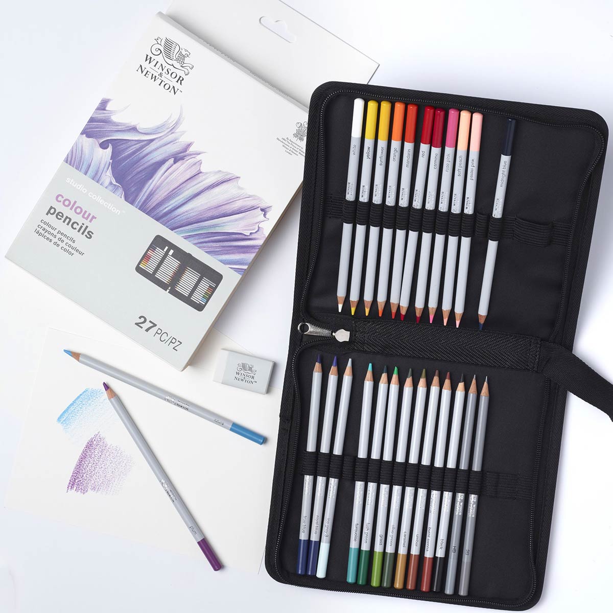 Winsor Newton - Studio Collection Colour  Pencils Wallet Set