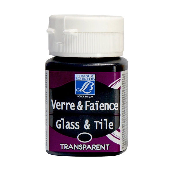 Lefranc & Bourgeois - 50 ml de chocolat transparent - L & B Glass & Tile Paint