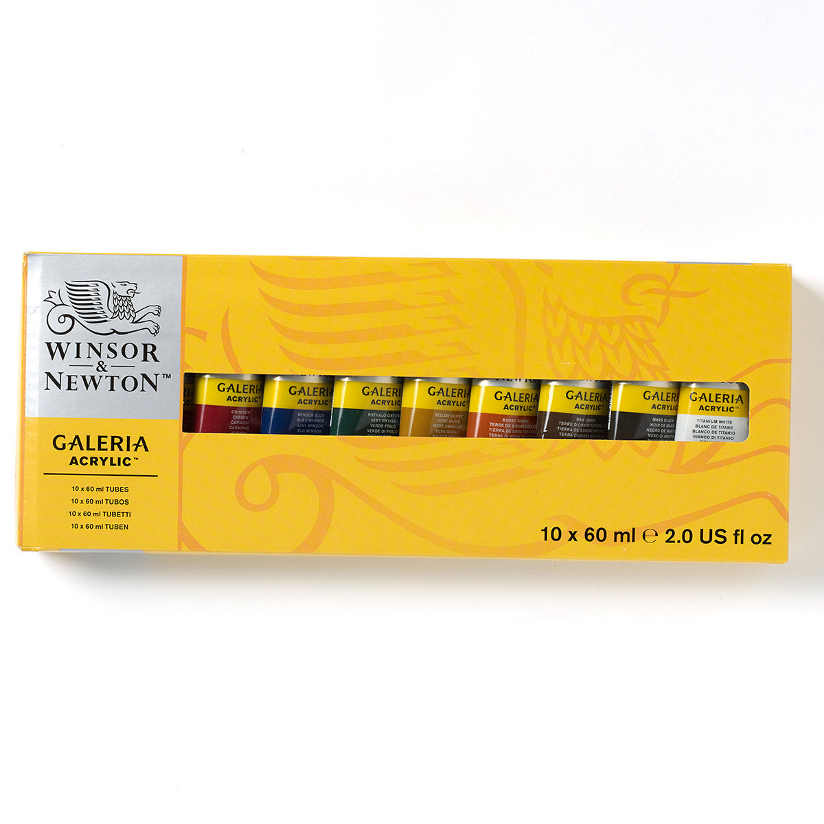 Winsor e Newton - Set di tubi acrilici Galeria - 10 x 60 ml