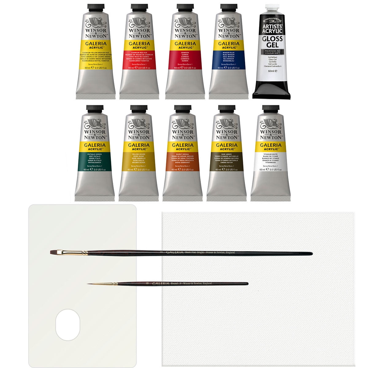 Winsor et Newton - ensemble de peinture de couleur en acrylique galeria