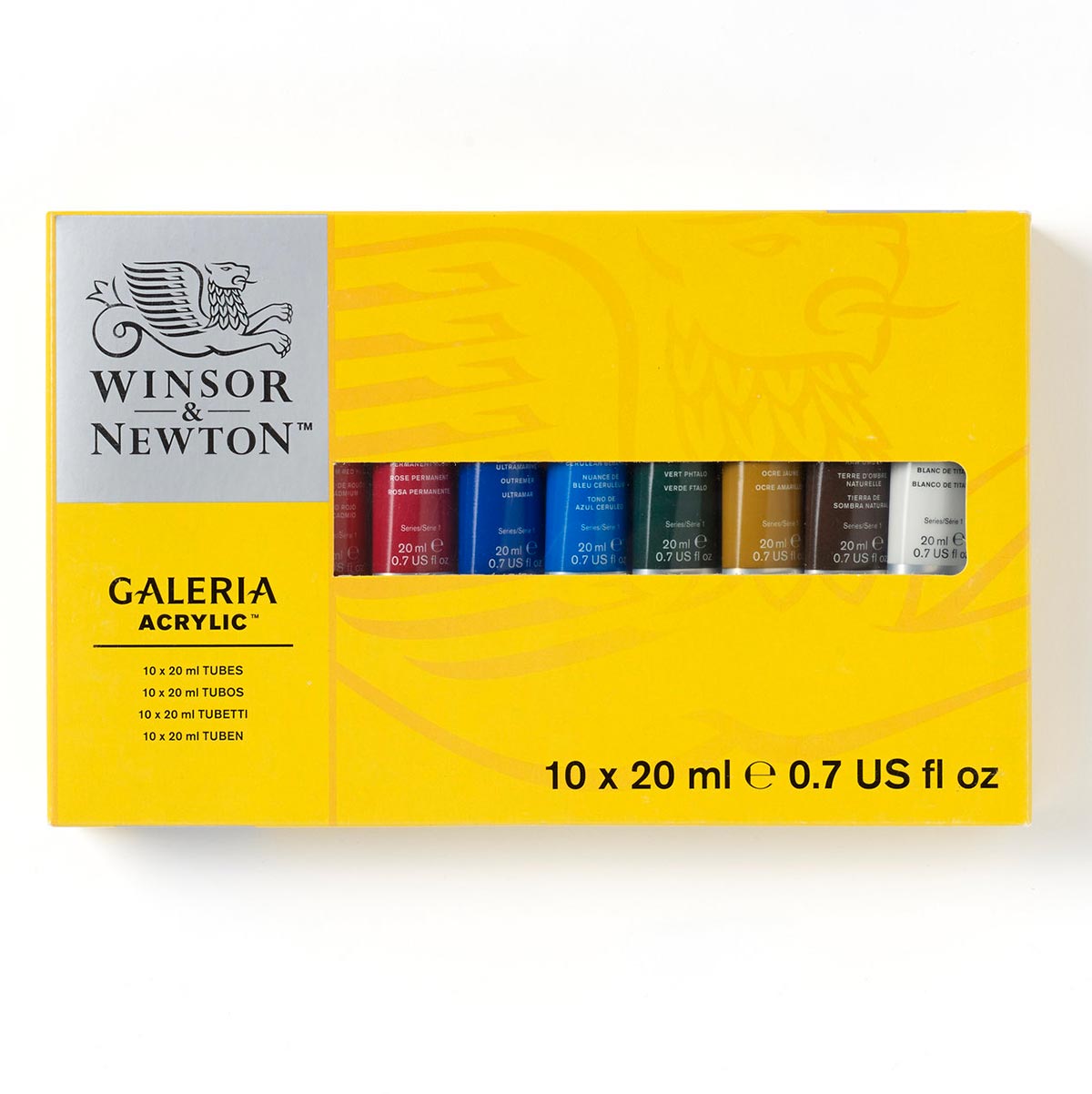 Winsor et Newton - ensemble de tubes en acrylique Galeria - 10 x 20 ml