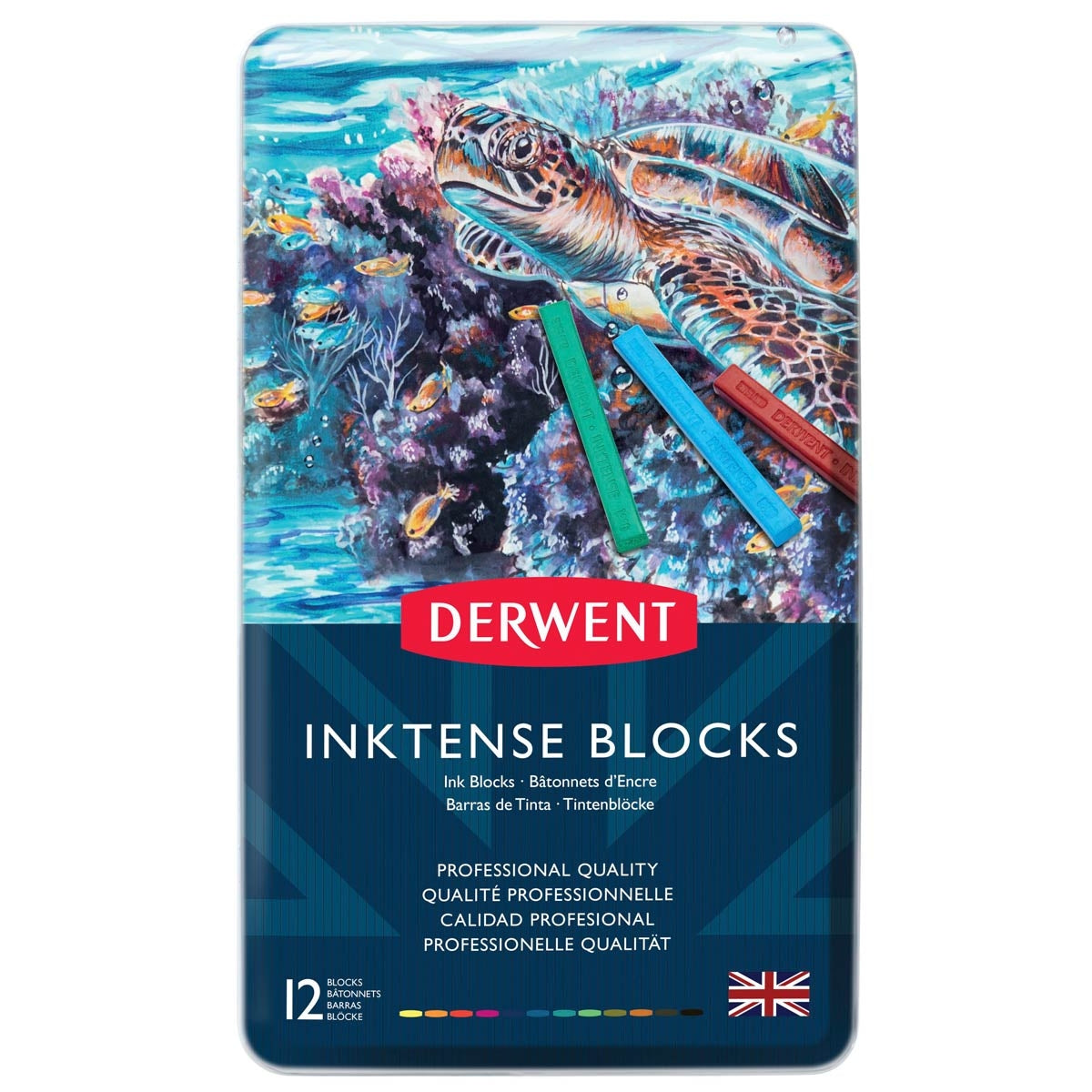 Derwent - Block Inktense - 12 Tin