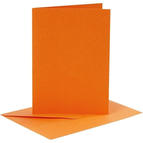 Créer Craft - Cartes et enveloppes - 10.5x15cm 6pack orange