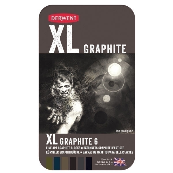 Derwent - Blocs de graphite XL - 6 Tin