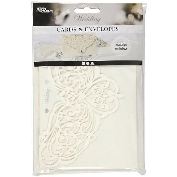 Crea Craft - Filigree Card & Envelope 5x7 "(5 pacchetto)