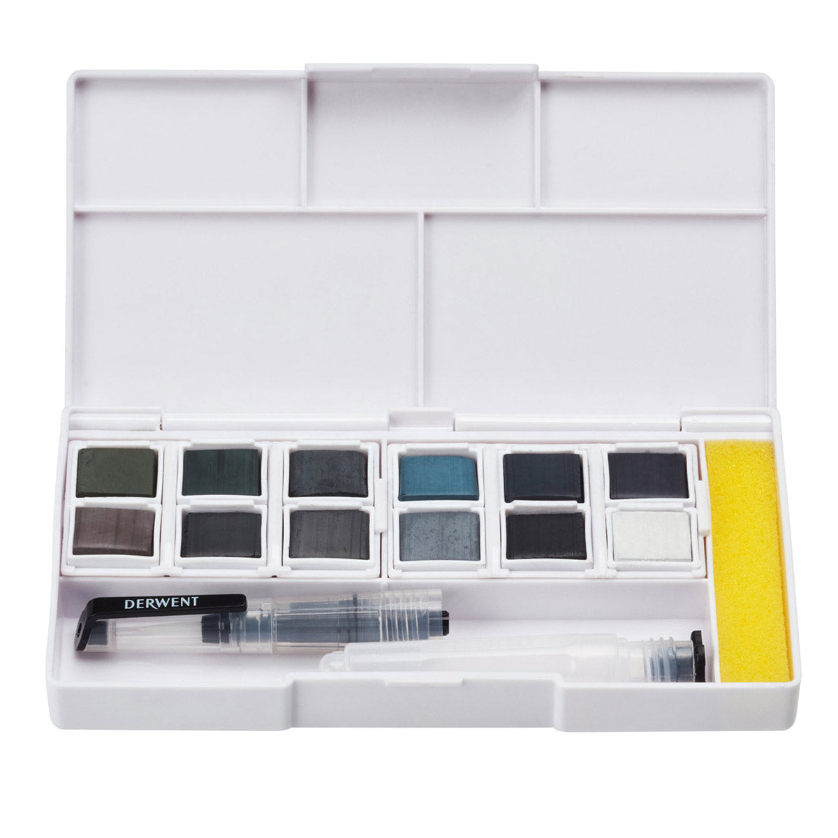 Derwent - Set da studio per tavolozza padella 12x antracite colorato