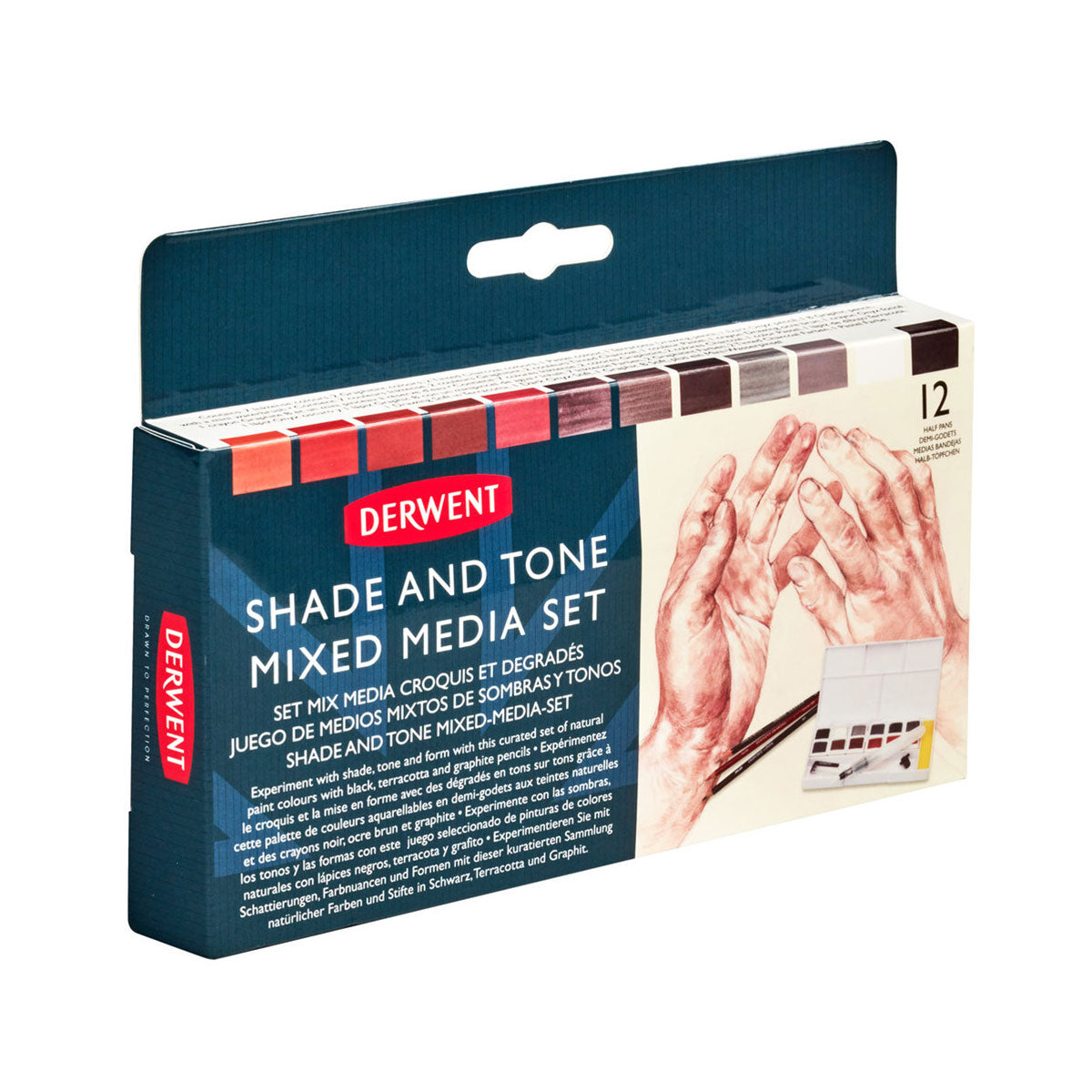 Derwent - Shade and Tone 12x Pan Palette Mixed Media Set