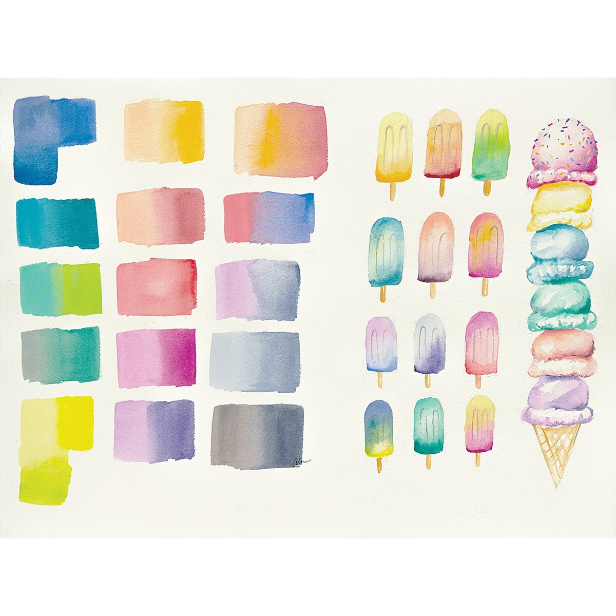 Derwent-Set di padelle con sfumature pastello ad acquerello