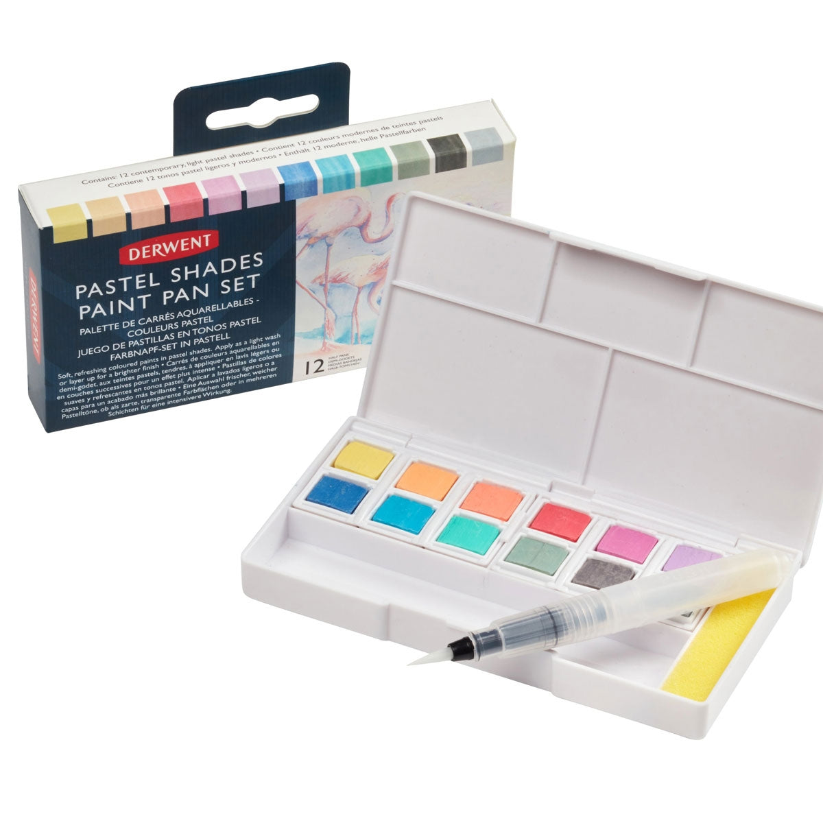 Derwent - Watercolour Pastel Shades Paint Pan Set