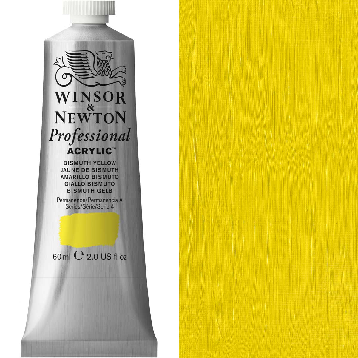 Winsor und Newton - Acrylfarbe der professionellen Künstler - 60 ml - Wismut gelb