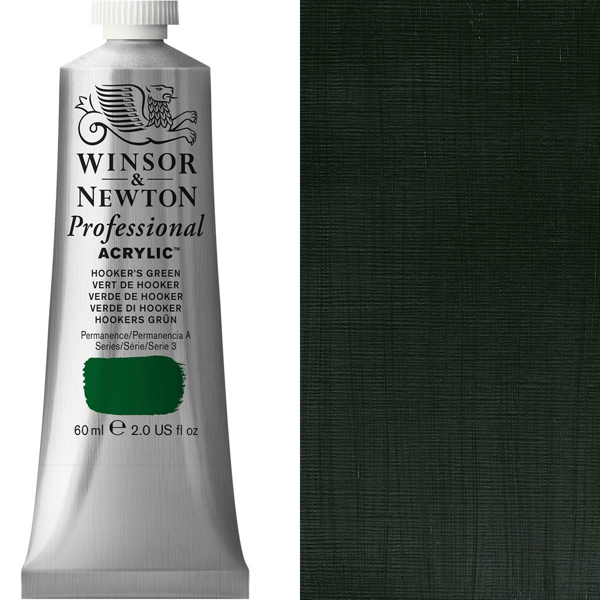 Winsor and Newton - Professional Artists' Acrylic Colour - 60ml - Hookers Green