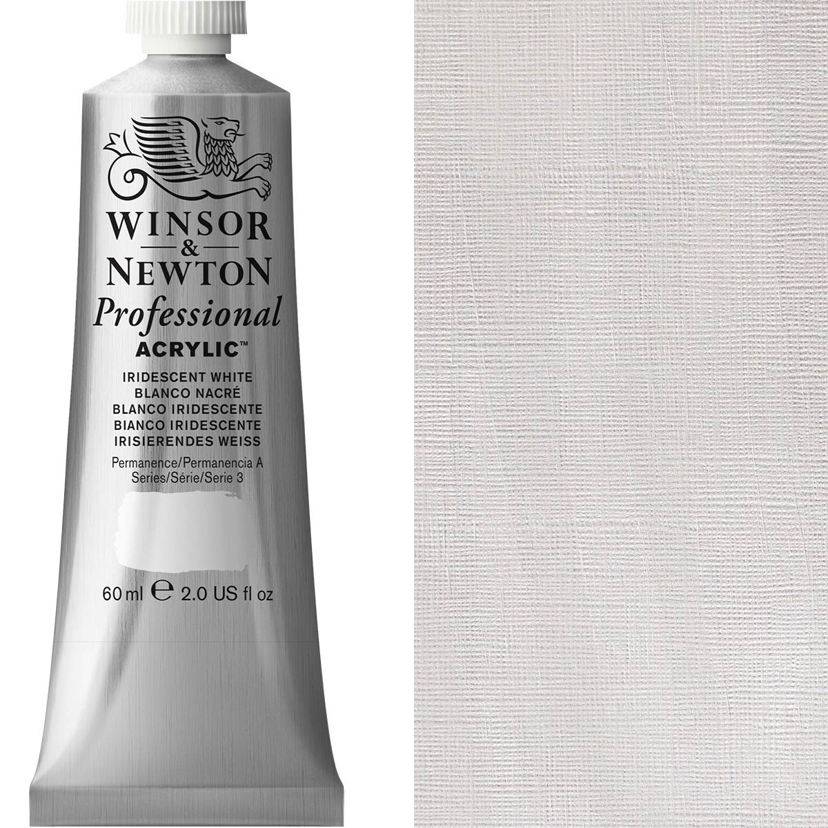 Winsor and Newton - Professional Artists' Acrylic Colour - 60ml - Iridescent White
