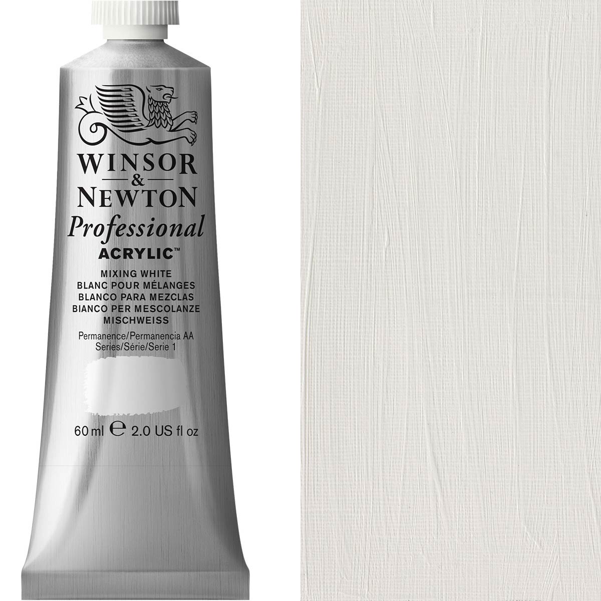 Winsor and Newton - Professional Artists' Acrylic Colour - 60ml - Mixing White