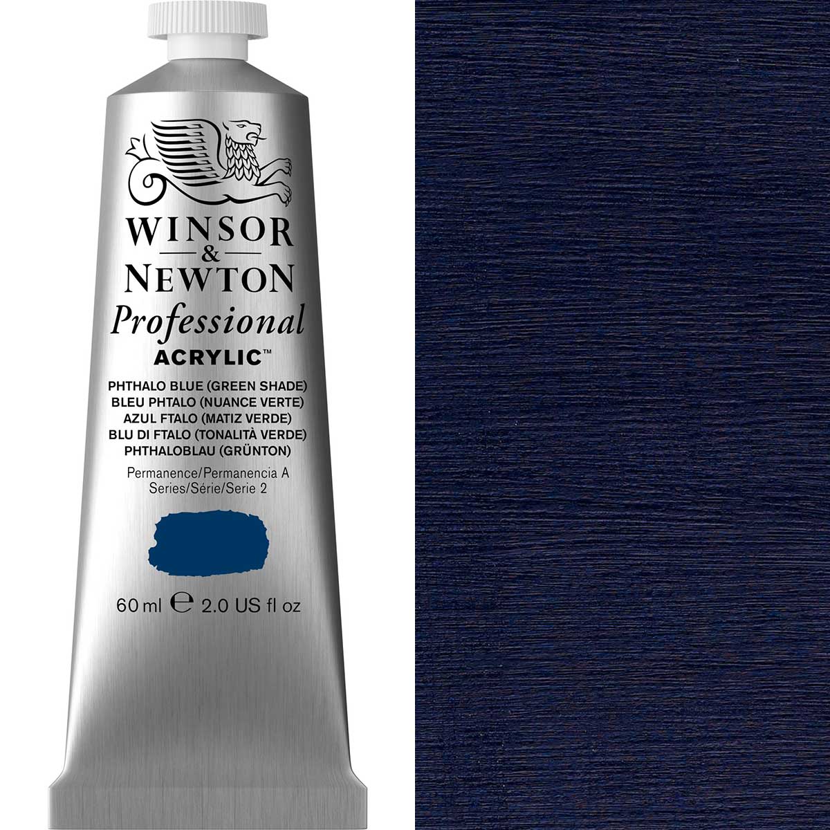 Winsor et Newton - Couleur acrylique des artistes professionnels - 60 ml - Phthalo Blue Green Shade