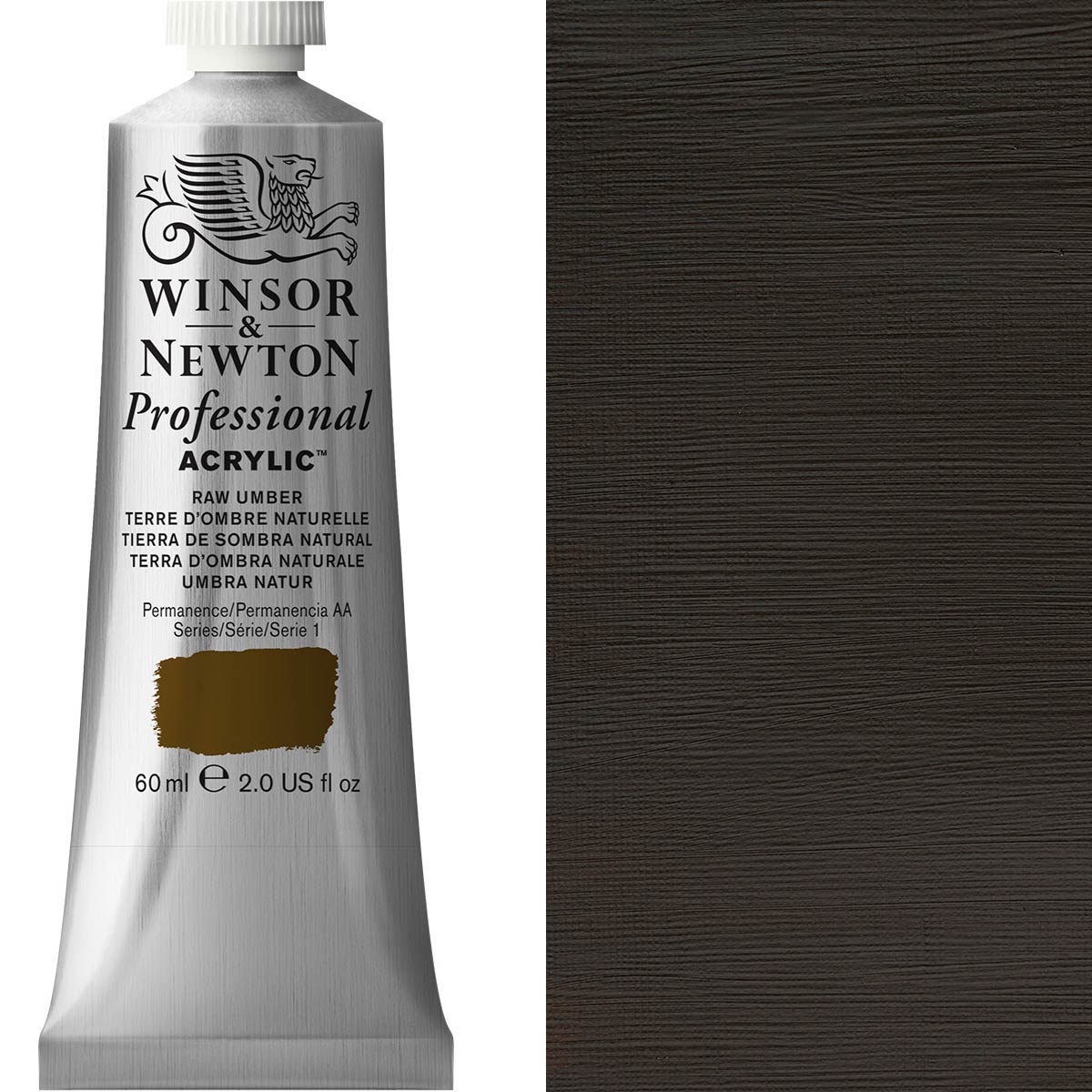 Winsor and Newton - Professional Artists' Acrylic Colour - 60ml - Raw Umber