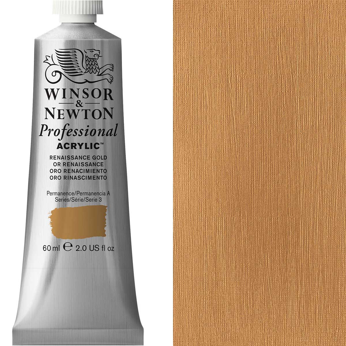 Winsor and Newton - Professional Artists' Acrylic Colour - 60ml - Renaissance Gold