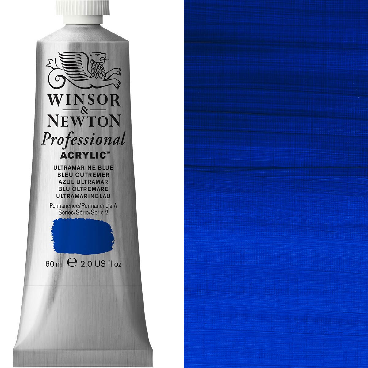 Winsor und Newton - Acrylfarbe der professionellen Künstler - 60 ml - Ultramarinblau