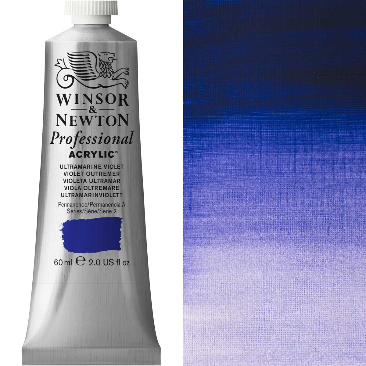 Winsor e Newton - Colore acrilico degli artisti professionisti - 60 ml - viola ultramarine