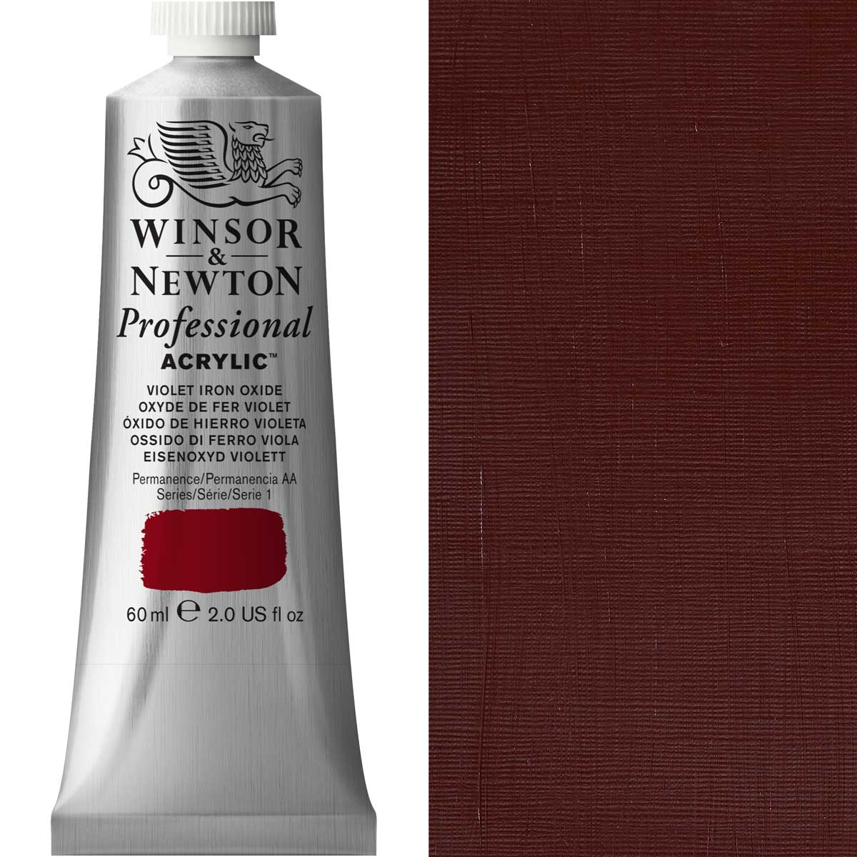 Winsor and Newton - Professional Artists' Acrylic Colour - 60ml - Violet Iron Oxide