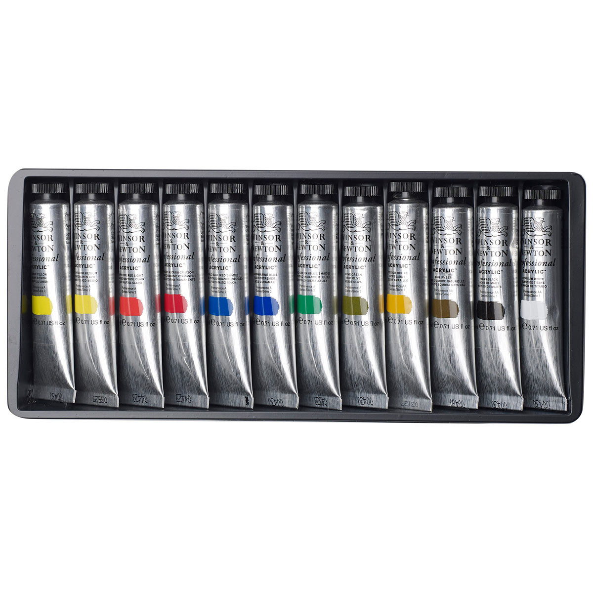 Winsor et Newton - Ensemble de tubes acryliques des artistes professionnels 12 x 20 ml