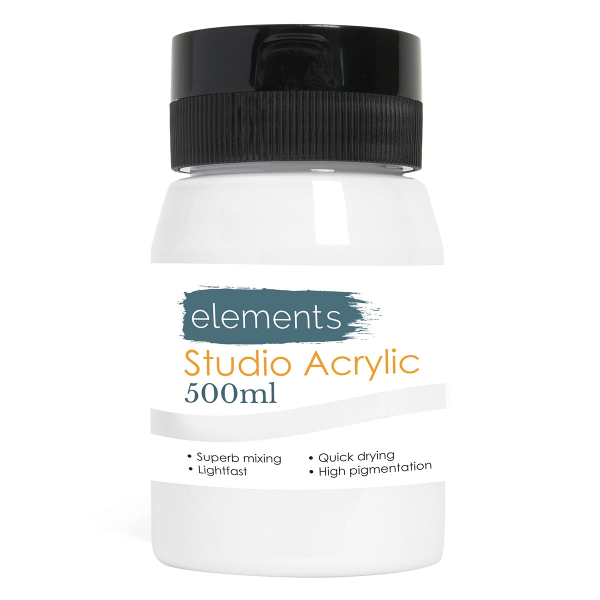 Elementi 500 ml di titanio acrilico bianco