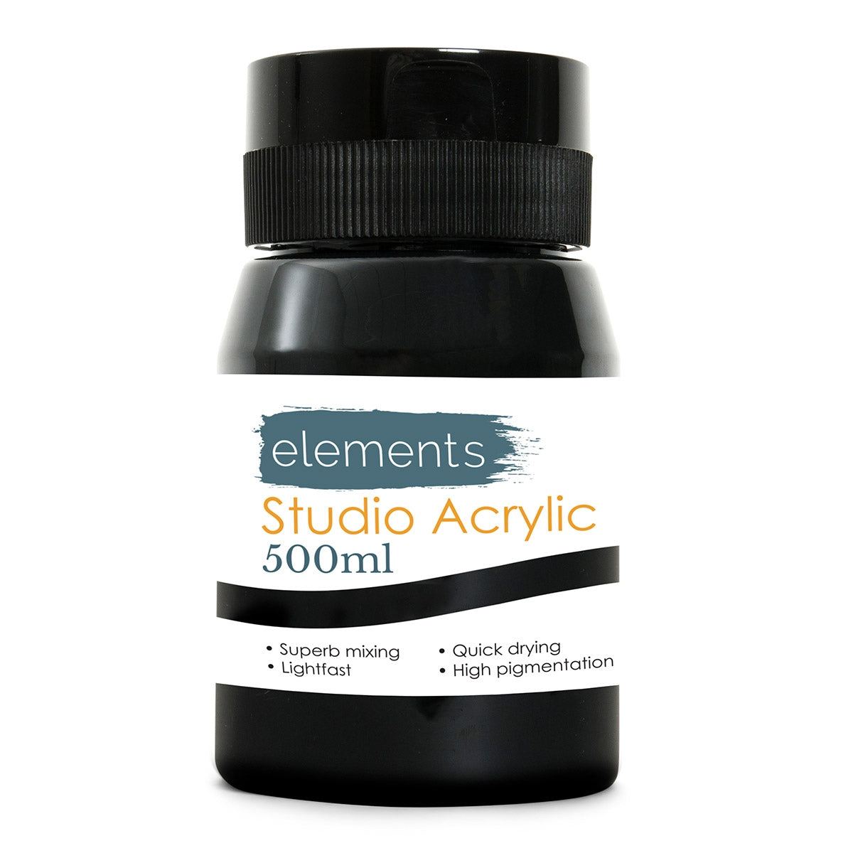 Elementi 500 ml di marte acrilico nero