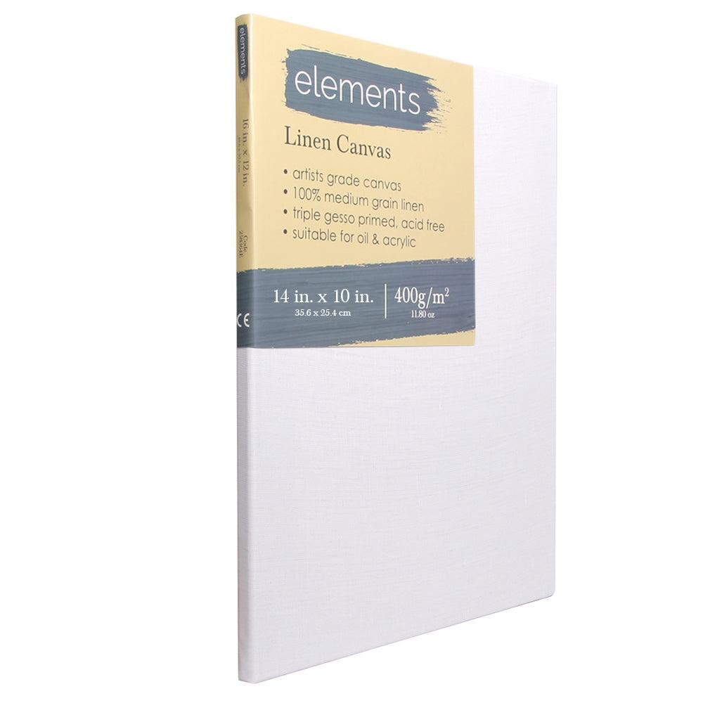 Elements - Standard Edge - Linen Canvas - 14x10" (35x25cm)