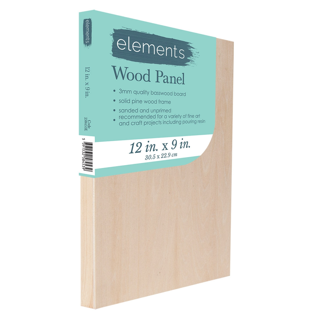 Elements Wooden Painting Panel Board - 12x9" - 30x23cm