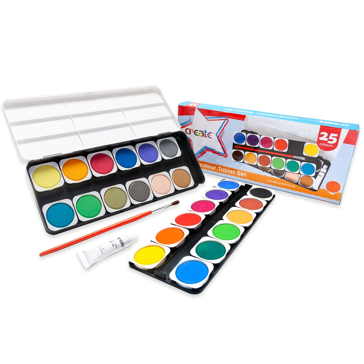 Create - 25x Watercolour Paint Set